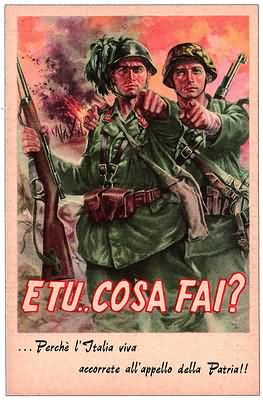 CARTOLINE 1944 RSI E Tu Cosa Fai Arrasich 91 Nuova LETTERA