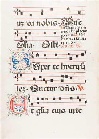 Libro Corale [parte di].Non datato, ma XVI secolo (?).Manoscritto...
