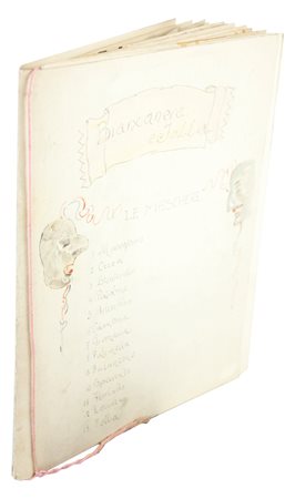 Biancaneve e Follia.XX secolo.Manoscritto cartaceo in-4&deg; (mm 250x210)....