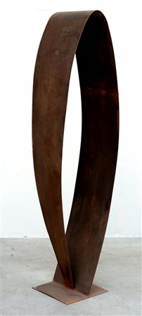 Ignoto, scultura in ferro battuto di forma astratta (cm h 150) (difetti)
