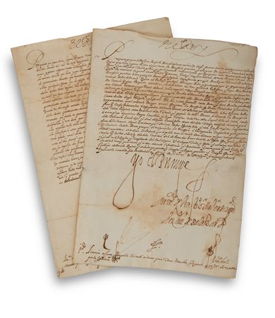 [FILIPPO II di Spagna (1527-1598)] -- Due documenti in lingua spagnola...