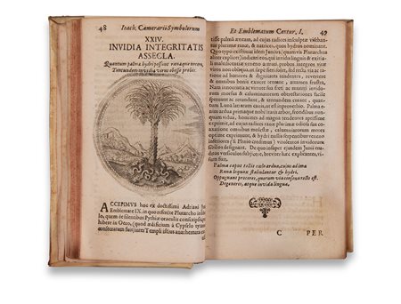 CAMERARIO, Gioacchino (1500-1574). Symbolorum et emblematum centuriae...