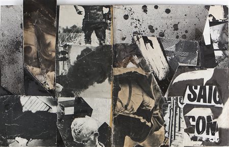 VEDOVA EMILIO (1919 - 2006) Senza titolo. 1969. Collage. Cm 85,00 x 55,00....
