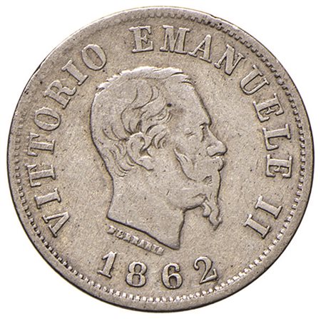 REGNO D'ITALIA. Vittorio Emanuele II (1861-1878). 50 centesimi 1862 Napoli....
