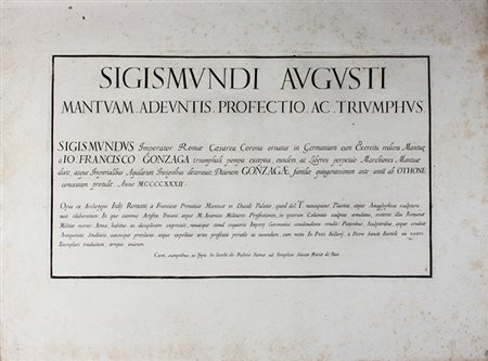 Pietro Santi Bartoli,&nbsp;Sigismundi Augusti Mantuam Adeuntis Profectio ac...