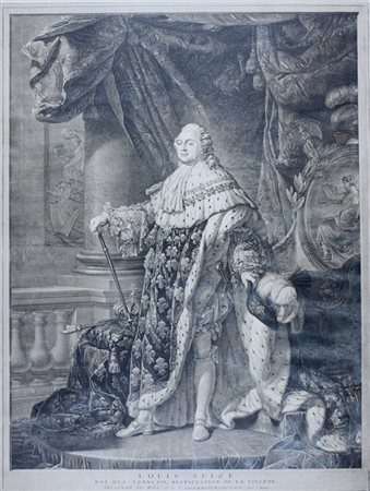 Charles-Clément Bervic,&nbsp;Louis Seize roi des Français, restaurateur de la...