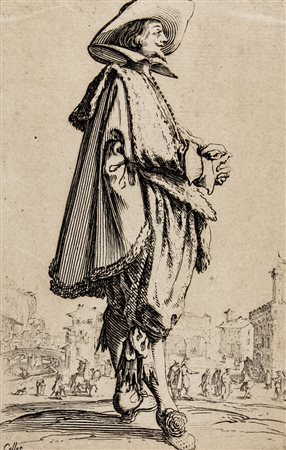Jacques Callot,&nbsp;La Noblesse.1620-1623 circa.Acquaforte. mm...