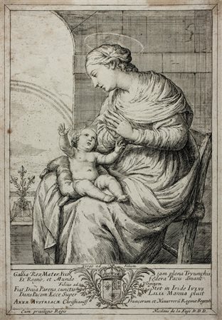 Nicolas De La Fage,&nbsp;La Vergine col Bambino sulle...