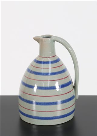 ROMETTI Brocca in ceramica, anni 50. . -. Cm 12,00 x 17,00 x 11,00. Firma...