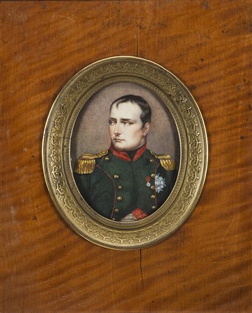 Da Vernet &quot;Ritratto di Napoleone Bonaparte&quot; miniatura (cm 10x7,5)...