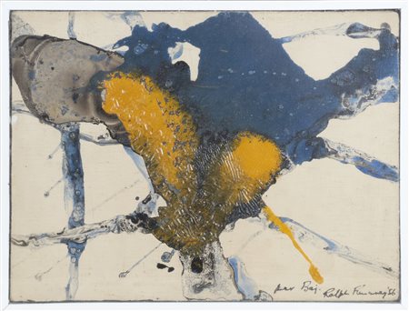 RUMNEY RALPH (1934 - 2002) Senza titolo. 1956. Olio su tela . Cm 23,50 x...