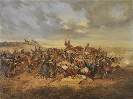 Karl von Blaas (Nauders 1815 – Wien 1894) Aus den Napoleonischen Kriegen;Öl...