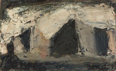 MARIO SIRONI (1885 - 1961) Montagne,seconda metà anni '40 olio su tela, cm...