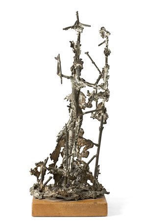 Alik Cavaliere (Roma 1926 - Milano 1998)"Composizione" scultura in bronzoh cm...