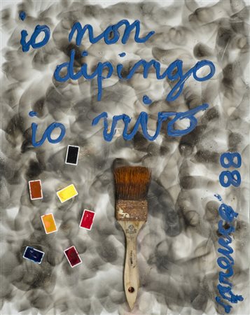 Sarenco (Isaia Mabellini) (Vobarno (Bs) 1945 Salò (BS) 2017) Io non dipingo...