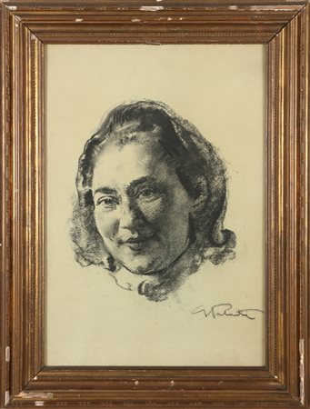 PALANTI GIUSEPPE (1881 - 1946) Ritratto di Eugenia Nay Dadone. 1900....