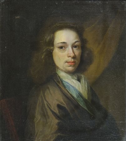 Nicolas Maes (attr.) 1634-1693 "Ritratto di gentiluomo" cm. 37x33 - olio su...
