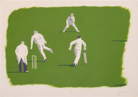 DANIELE FISSORE (1947-1917)CricketTempera su cartoncinocm 50x70Firma al...