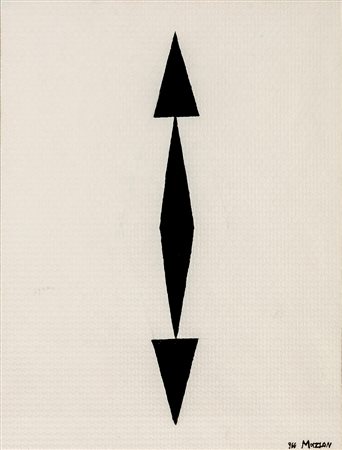 GALLIANO MAZZON (1896 - 1978) Gr-33 1966 Acrilico su carta calcografica 40 x...