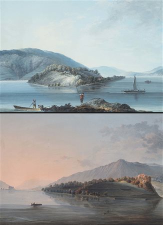 Stuntz da Johann Joseph Hartmann (1753-1830)Veduta sull'isola di St. Pierre...