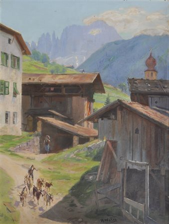 Richard Wolff (Esseg 1880 – Bozen/Bolzano 1964) Tiers mit Blick auf den...
