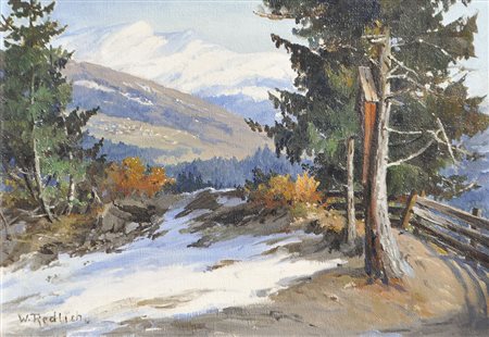 Wilhelmine Redlich (Brixen/Bressanone 1869 – Innsbruck 1954) Landschaft bei...