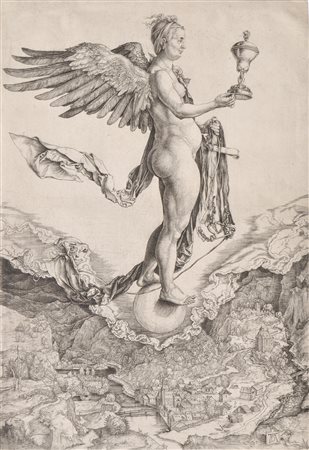 Albrecht Dürer „Nemesis“ oder „Das Größe Glück“ (mit der berühmten Ansicht...