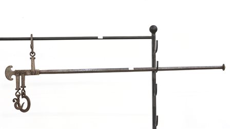 Stadera in ferro (l cm 110 ca)-ENAn iron lever scale (l cm 110)