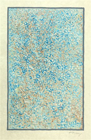 TOBEY MARK (1890 - 1976) Sena titolo. Litografia su carta di riso. Cm 52,00 x...