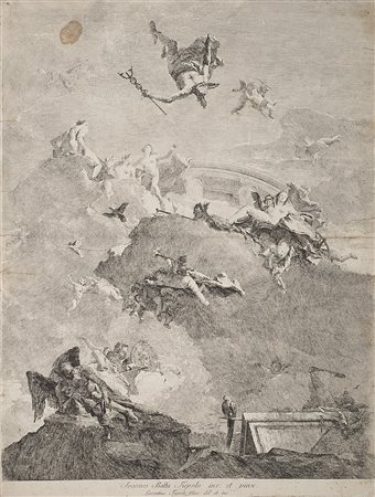 Lorenzo Tiepolo (Venezia 1736 - Madrid 1776)Trionfo di Venere, da...