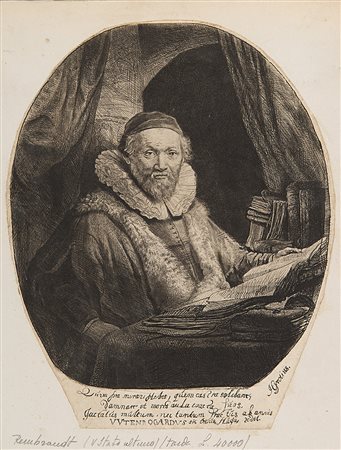 Rembrandt Harmenzoon van Rijn (Leida 1606 - Amsterdam 1669)Ritratto di Jan...