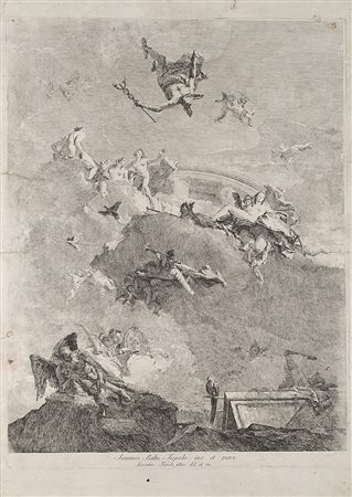 Lorenzo Tiepolo (Venezia 1736 - Madrid 1776)Trionfo di Venere, da...