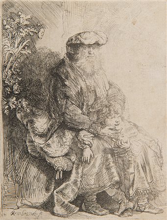 Rembrandt Harmenzoon van Rijn (Leida 1606 - Amsterdam 1669)Abramo che...