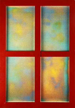FESTA TANO (1938 - 1988) Finestra. 1985. Multiplo su tela. Cm 70,00 x 100,00....