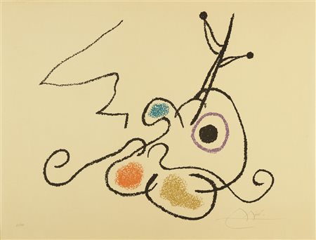 MIRO' JOAN (1893 - 1983) Ubu aux Baleares. 1971. Litografia. Cm 65,00 x...