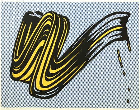 LICHTENSTEIN ROY (1923 - 1997) Brushstroke. 1965. Serigrafia. Cm 73,60 x...