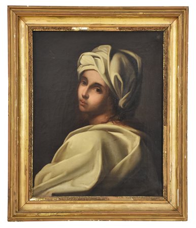 Anonimo secolo XIX BEATRICE CENCI Copia da Guido Reni olio su tela, cm 62x50...