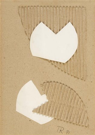 HANS RICHTER (1888 - 1976) Abstraction 1971 Collage di cartoni 34 x 24 cm...