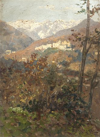 Enrico Bartezago (Milano 1849 - 1924)"Sacro Monte di Varallo" Novembre...