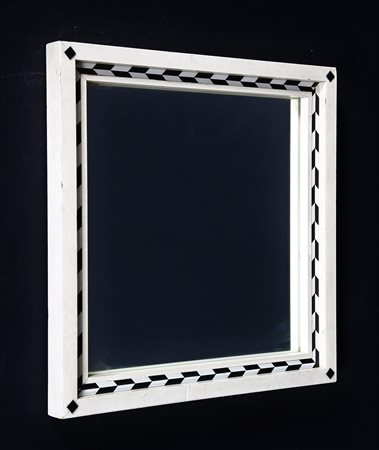 PORTOGHESI PAOLO (n. 1931) Specchio da tavolo. -. Cm 49,50 x 49,50 x 4,00....