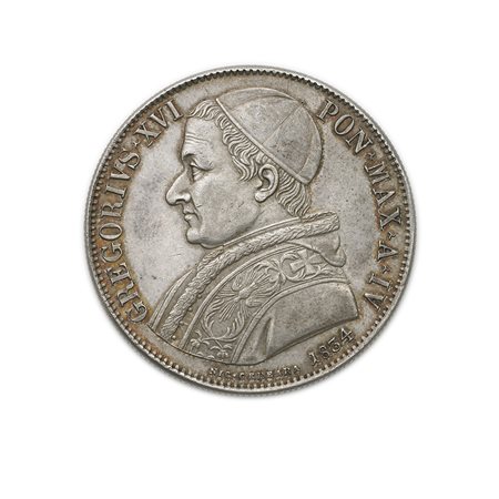ROMA Gregorio XVI (1831-1846)Scudo 1834/IV. Pag. 200. AG. SPL.