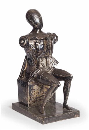 Giorgio de Chirico - I l Poeta Solitario – 1970 - scultura in bronzo patinato...