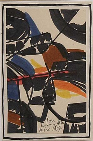 LADISLAW KIJNO Varsavia 1921 Senza titolo, 1957 pennarelli su carta cm....