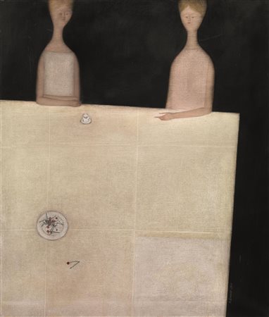 Antonio Bueno(Berlino 1918 - Fiesole 1984)COLLOQUIOolio su tela, cm...