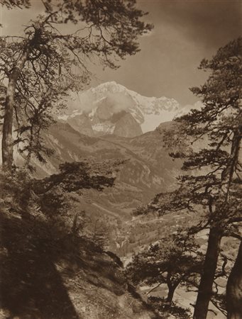 SELLA VITTORIO (1859-1943) Monte Bianco visto da Prè Saint Didier anni Trenta...