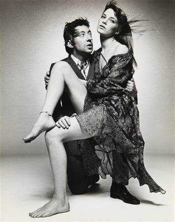 O'NEILL TERRY (1938-) Jane Birkin, Serge Gainsbourg anni '70 stampa ai sali...