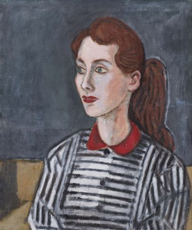 ORFEO TAMBURI (Jesi, 1910 - Parigi, 1994) Ritratto di donna 1959 olio su tela...