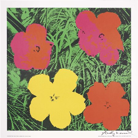 Andy Warhol Pittsburgh 1928 - New York 1987 Flowers Serigrafia a colori, cm....