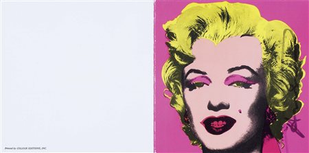 Andy Warhol Pittsburgh 1928 - New York 1987 Marilyn Biglietto d’invito, cm....