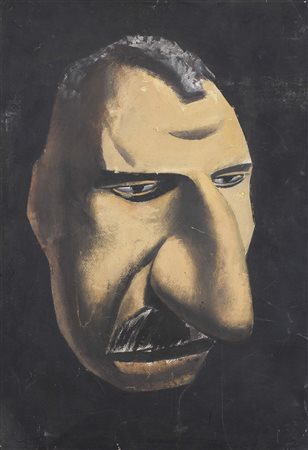 Mario Sironi Sassari 1885 - Milano 1961 Ritratto (Stalin), 1923 Tempera,...